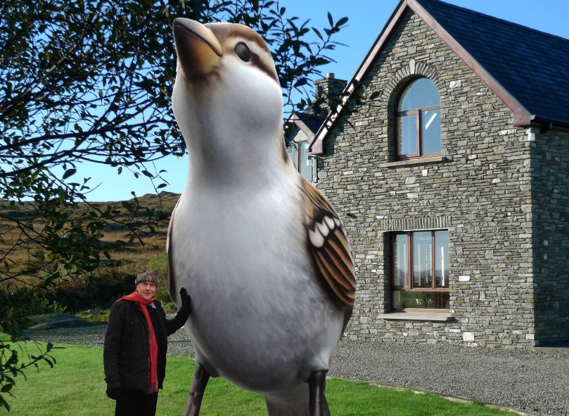 Robert communes with feathered friends