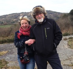 Amanda and Peter on our Rock Art Day