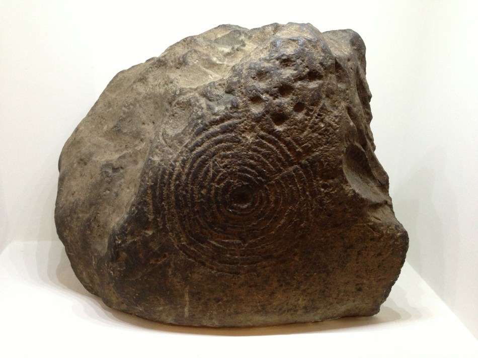 A classic piece of Rock Art - on display in Dublin's National Museum