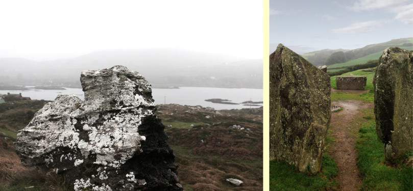 Monuments in the mist: The Hag of Beara and Drombeg Circle