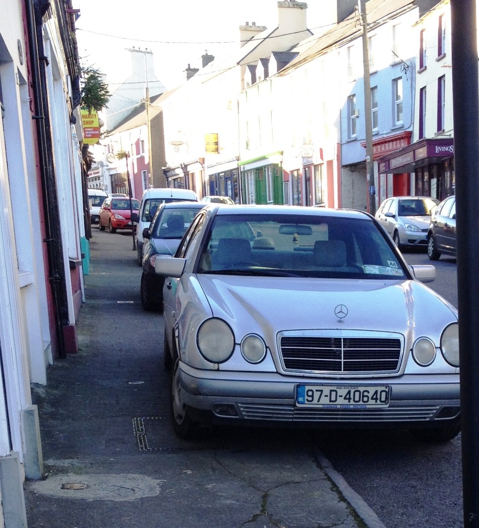 You MUST not park on a footpath. RR p116