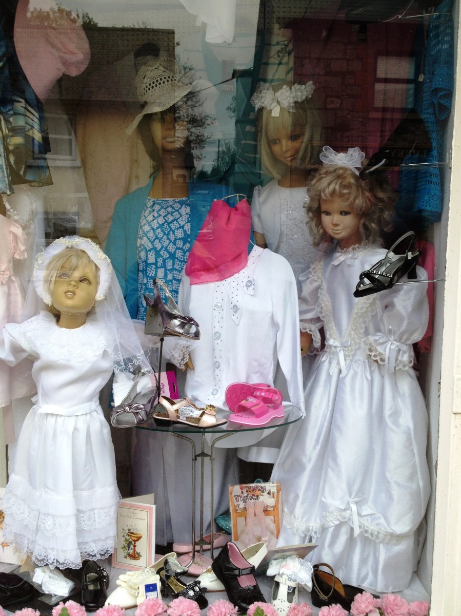 Shoes, hats and First Communion dresses