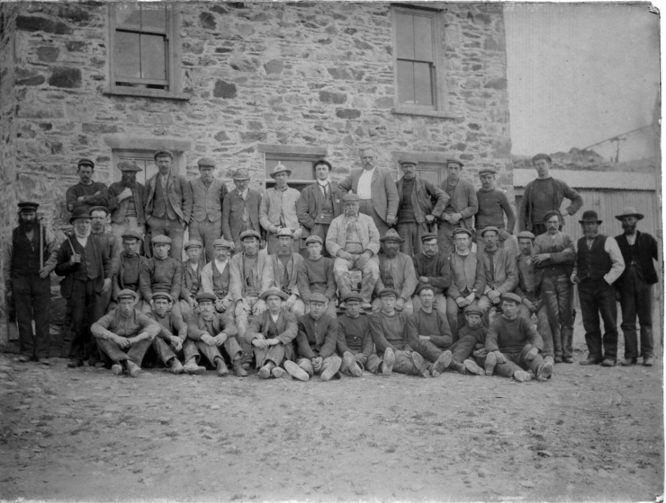 Mineworkers on Horse Island: 19th century