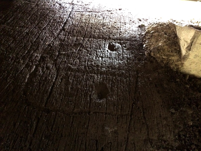 The find: a piece of carving with similarities to motifs seen at Derreennaclogh (below)