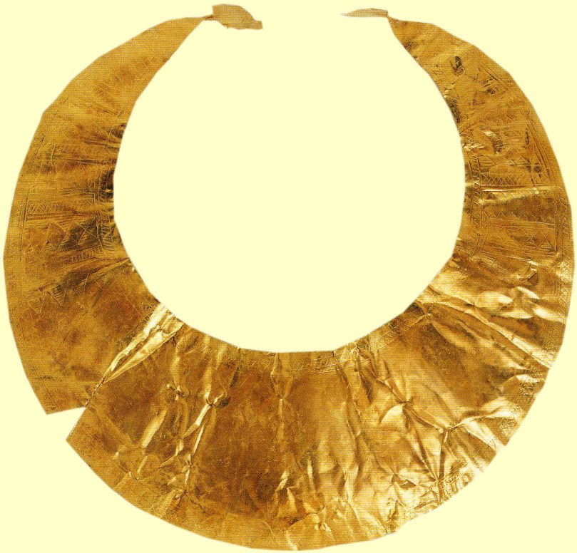 Gold Lunula from County Kerry - a 4,500 year old artefact in the National Museum