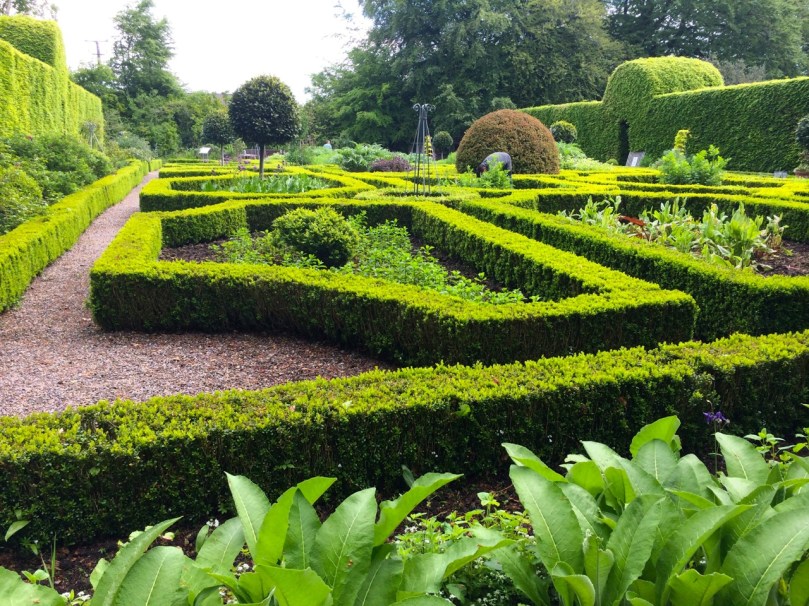 One of the many gardens at the cooking school