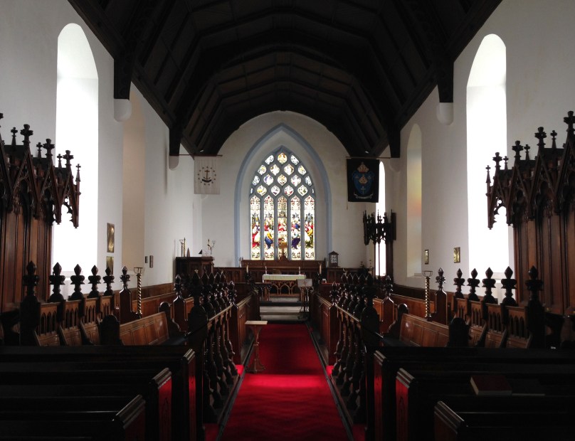 Cloyne Cathedral: the worship area, a small part of the large building