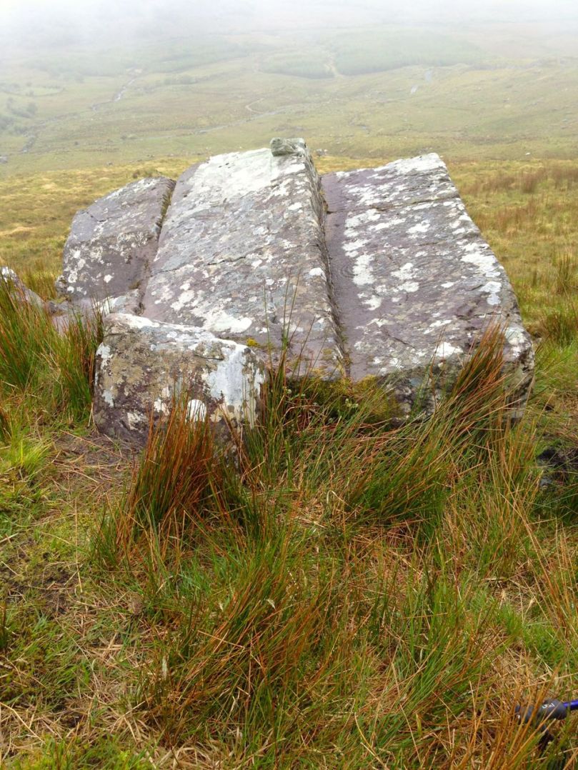 It's hard to see, isn't it? But tjis is one of the most iconic pieces of Irish rock art