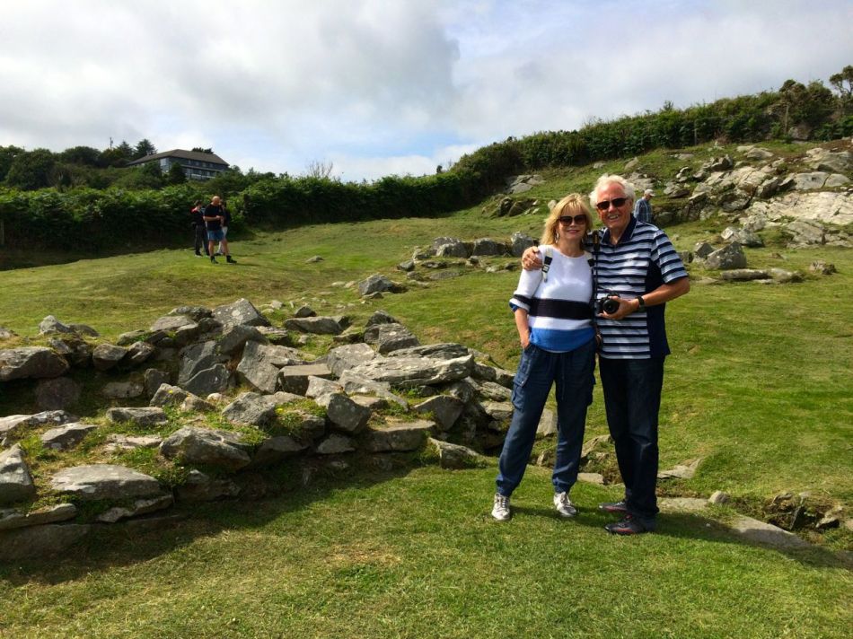 At Drombeg, Jan and Brian