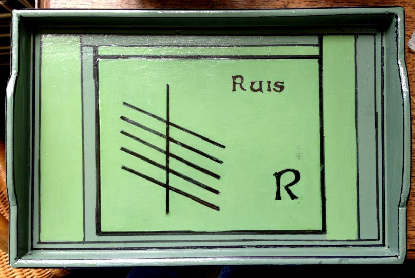 An Ogham tray by Danny