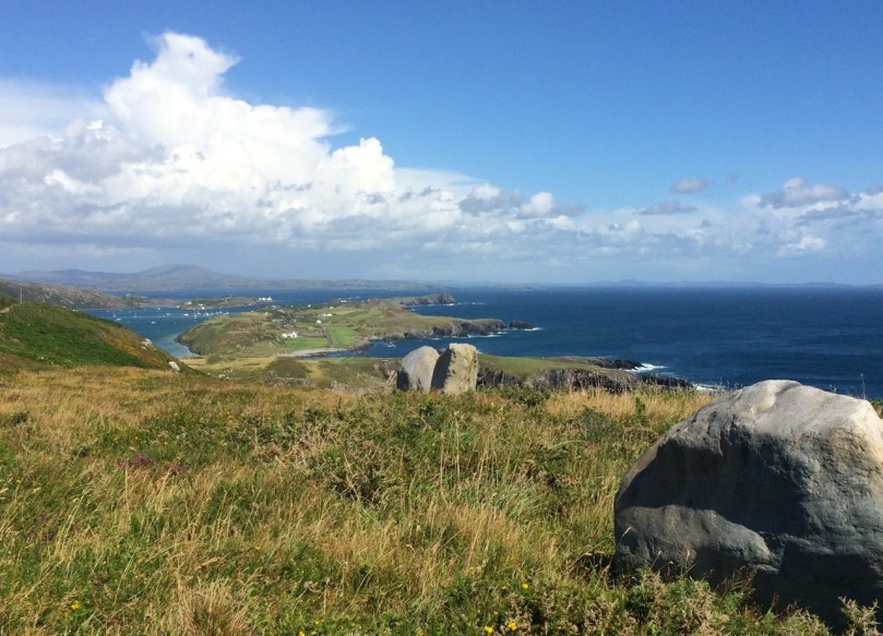 Recently-erected standing stones
