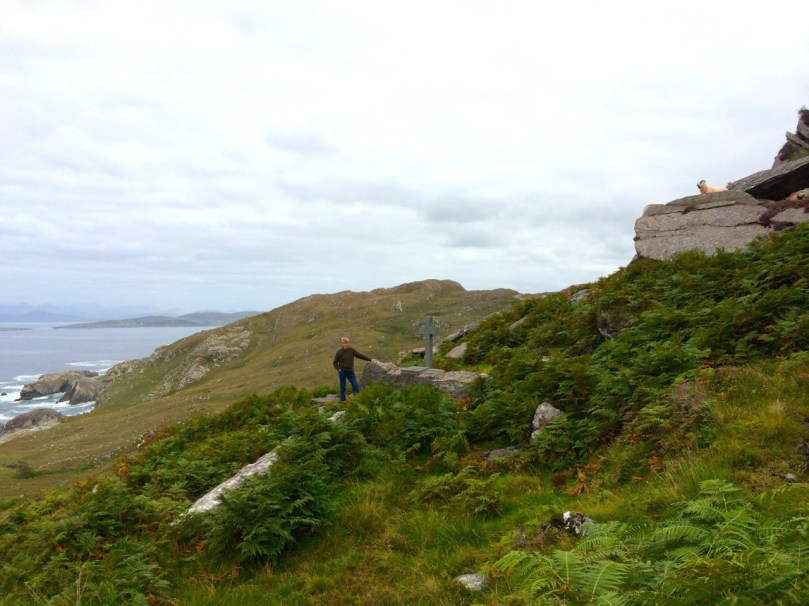 Mass rock along the Beara Way (see the look out above)