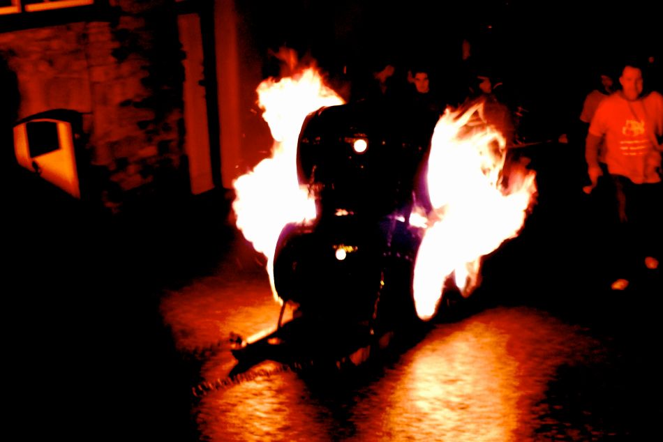 Tar Barrels in Hatherleigh, Devon, 2012