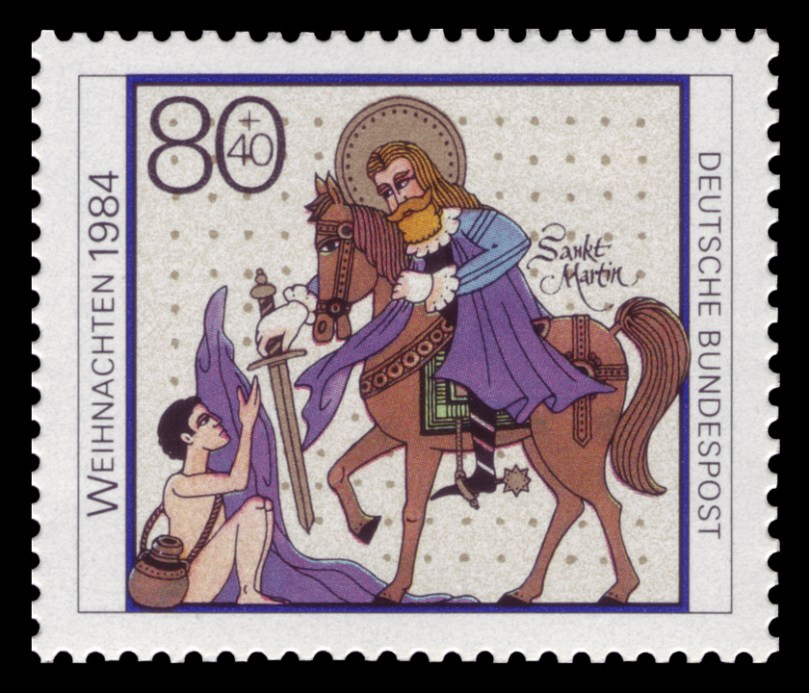 St Martin of Tours adorns a German postage stamp