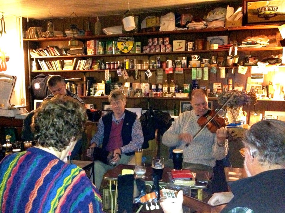 Levis's Pub in Ballydehob: the traditional grocery section is still intact