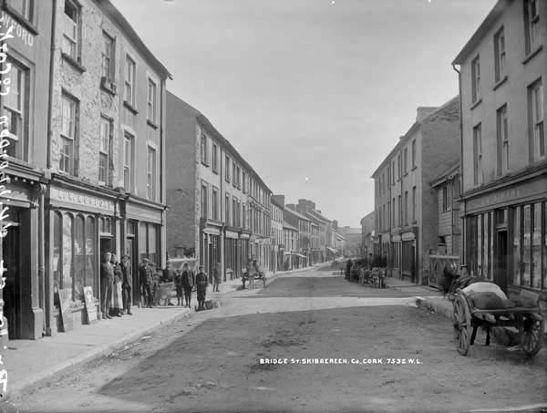 Where Agnes grew up: Bridge Street, Skibbereen, 19th Century. National Library Collection