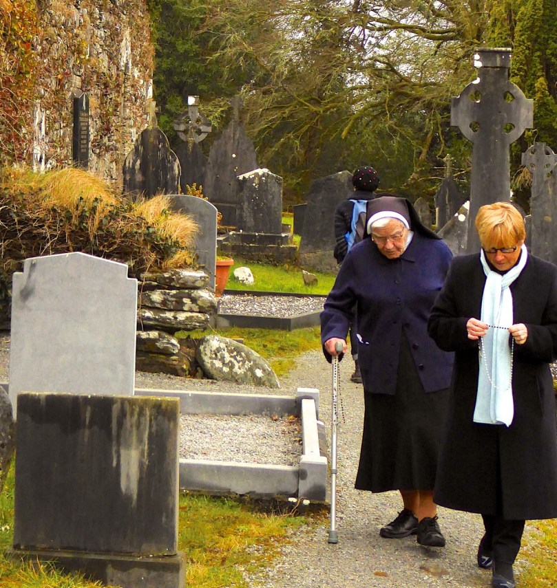 Making the Rounds at Saint Gobnait's Shrine on the Feast Day