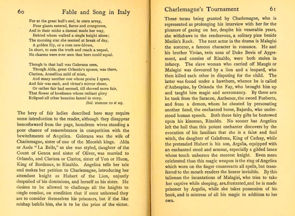 From Fable and Song in Itlay