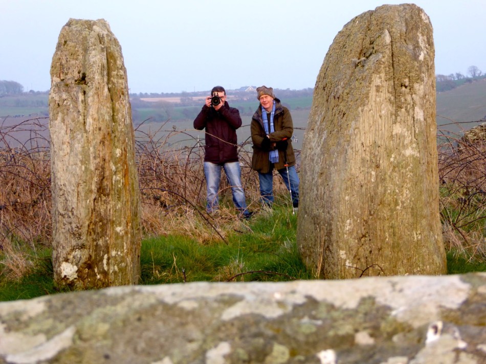 Looking over the recumbent