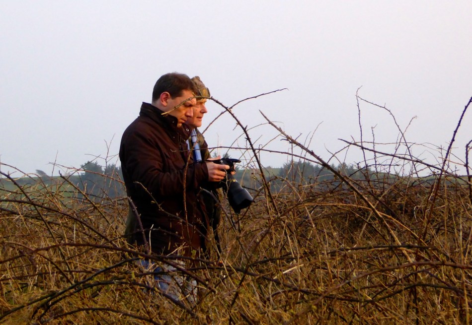 Ken and Robert: getting ready for sunset at Bohonagh