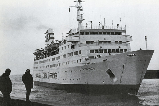 The Swansea-Cork ferry, the Celtic Pride1980s