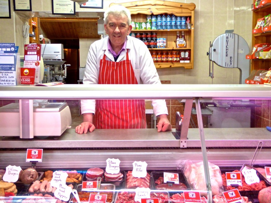 Andy O'Sullivan of Skibbereen. He's been a butcher all his life and says the 5 year apprenticeship offers excellent training.
