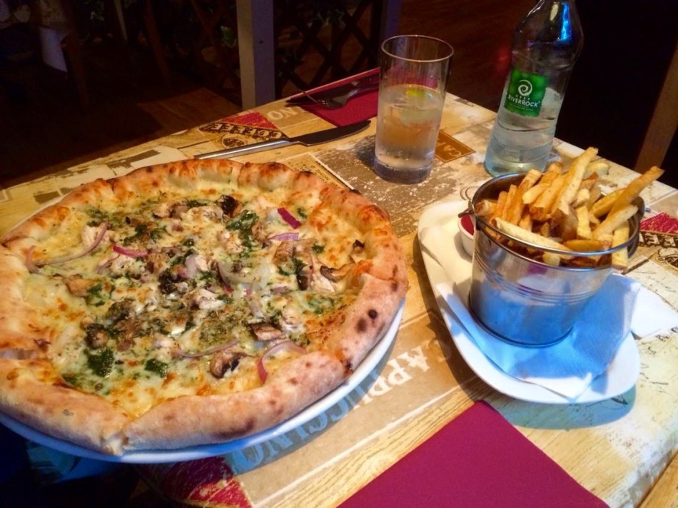 Only in Ireland? Chips with pizza