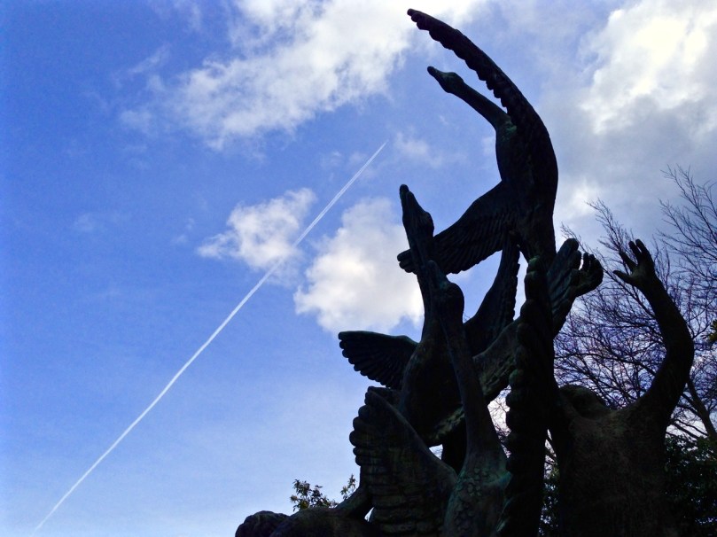 The Children of Lir - sculpture by Oisín Kelly in the Garden of Remembrance, Dubiln