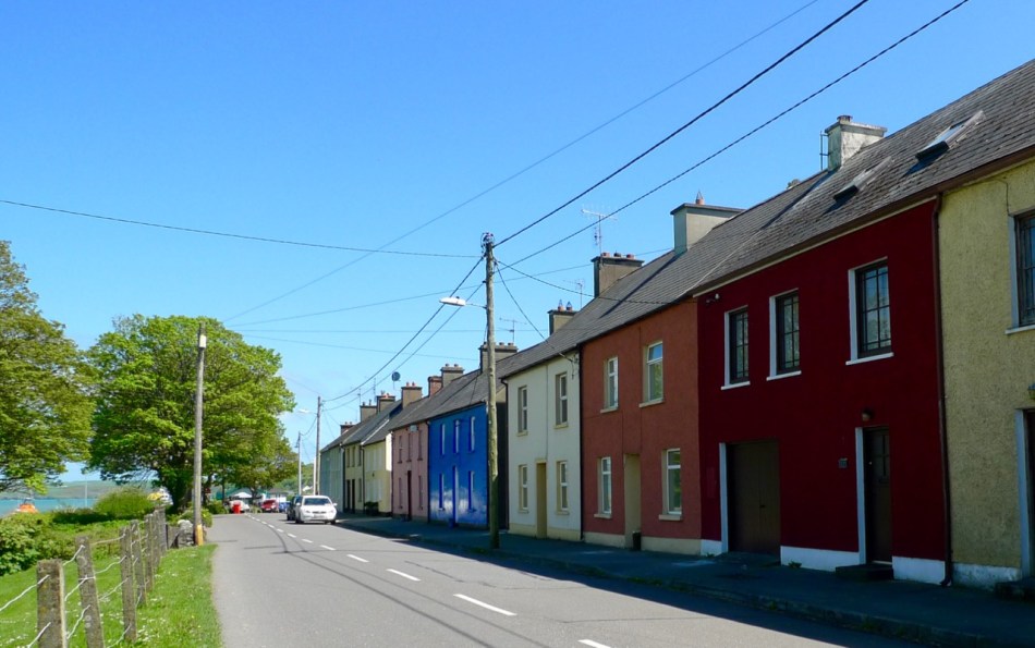 Single sided street...