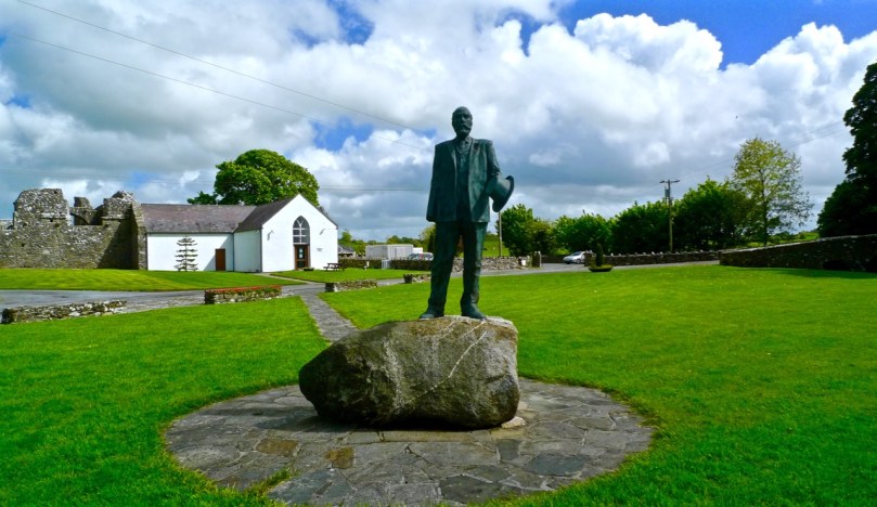 Straide, Co Mayo - Michael Davitt's statue outside the museum dedicated to him