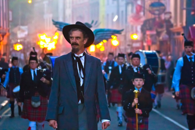 Jeremiah O'Donovan Rossa at the head of the Demonstration. Photo © Ian Flavin, used with permission.