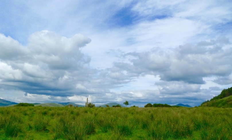 The first thing you notice - that standing stone!