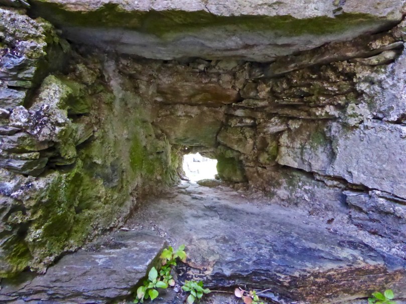 A deeply splayed gun embrasure at Carriganass