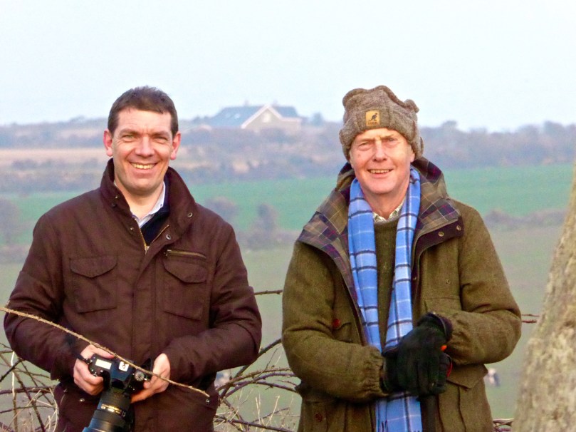 Ken and Robert photographing the Bohonagh Equinox Sunset