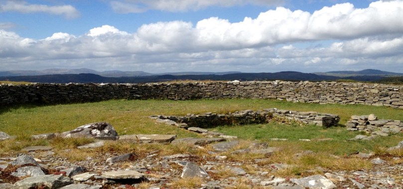 Knockdrum interior and views to north
