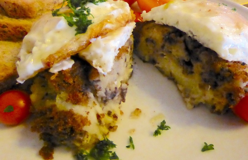 An Chístín Beag's black pudding potato cakes. 