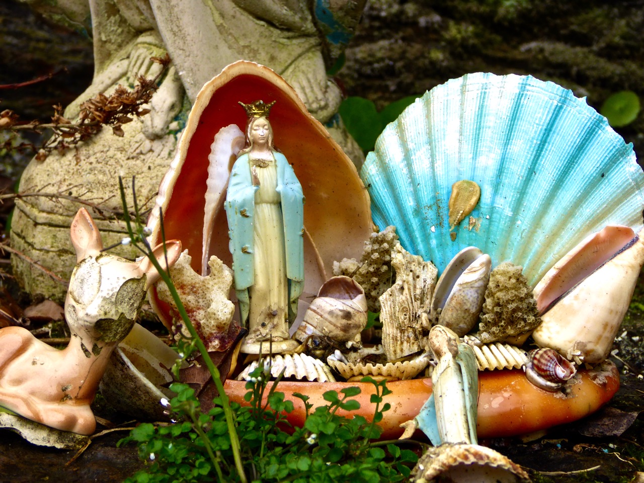 Offerings at a holy well