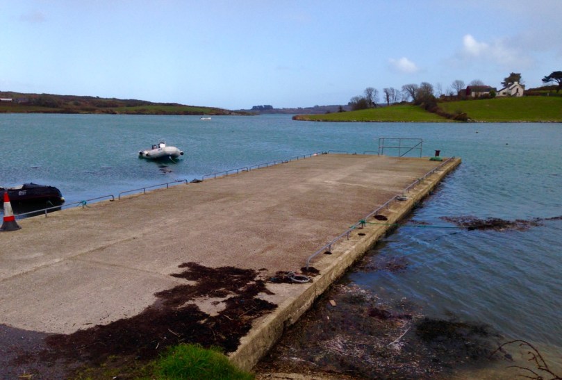 rosbrin pier high tide