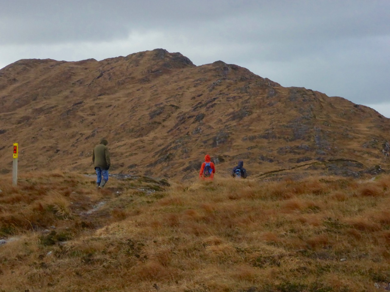 Heading towards the cairn