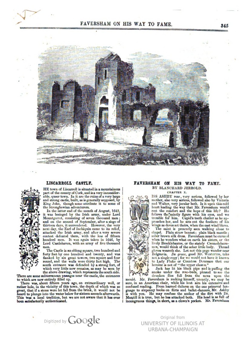 Liscarrol from Illustrated Dublin Journal