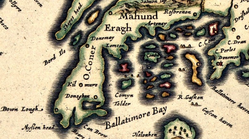 1611 John Speed map – Roaringwater