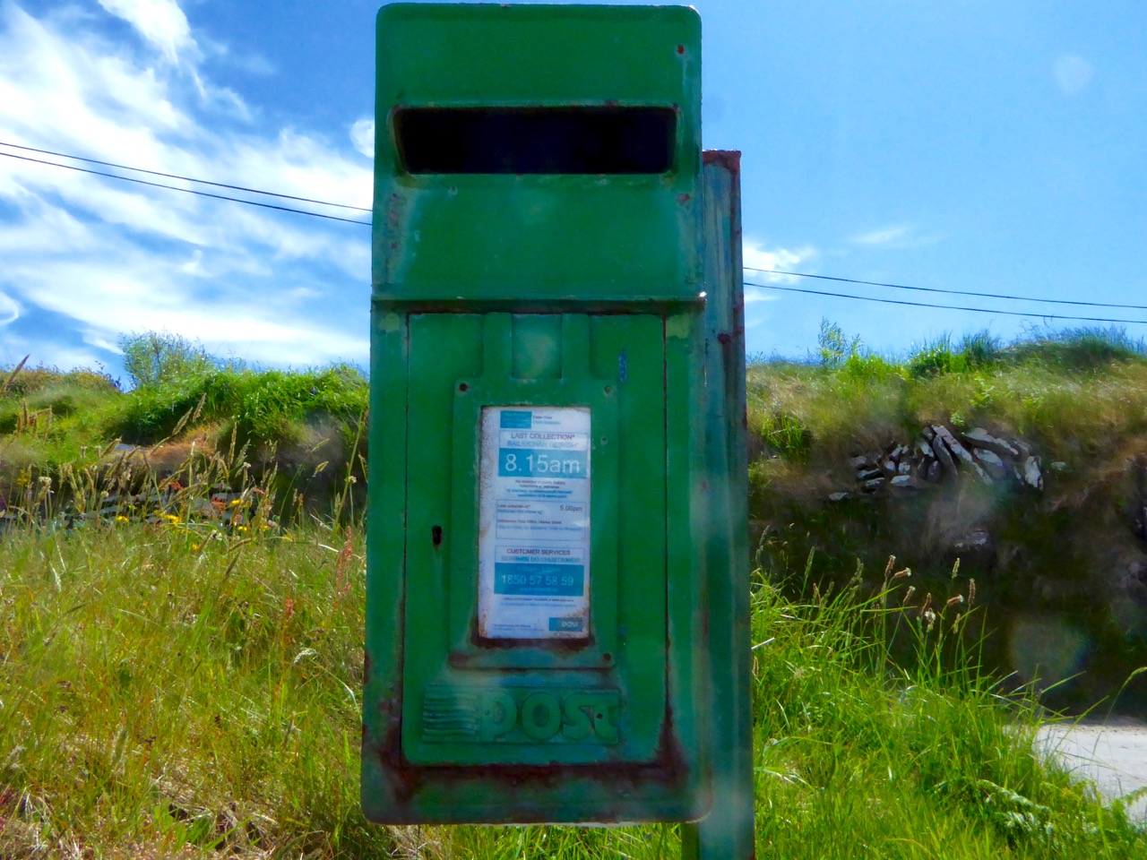 Cape Clear post box closer