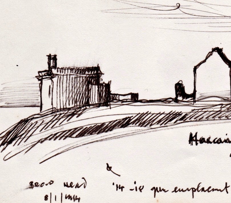 Brow Head Detail - gun emplacement