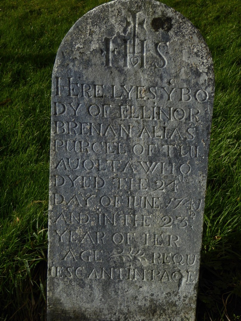 Grangefertagh 1741 graveslab