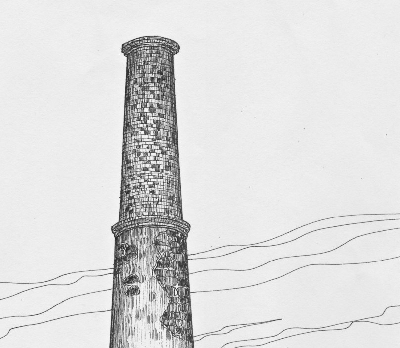 Lalor Cappaghglass Chimney – closeup