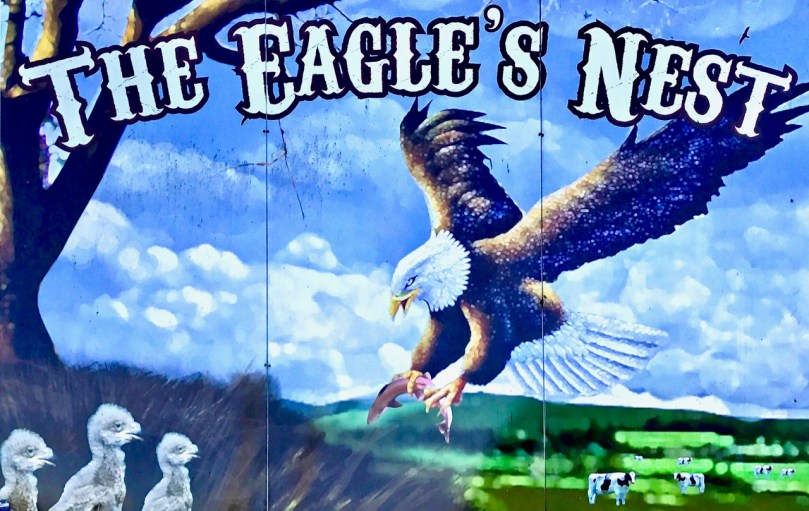 large eagle's nest sign