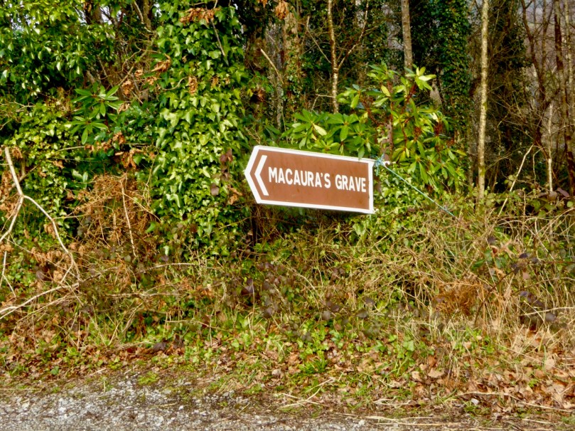 Macaura's Grave signpost