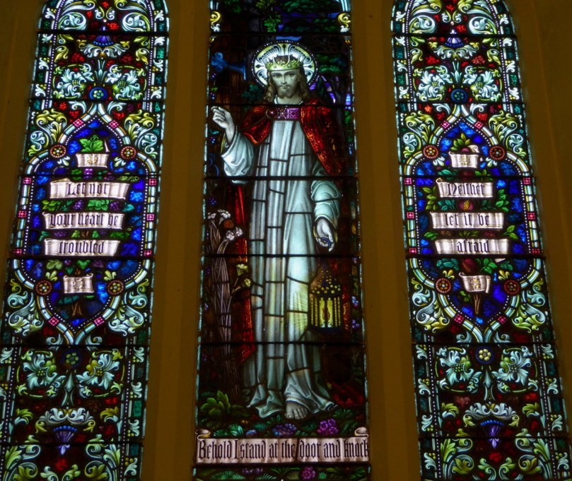 St Matthias Light of the World by Clokey of Belfast 1945