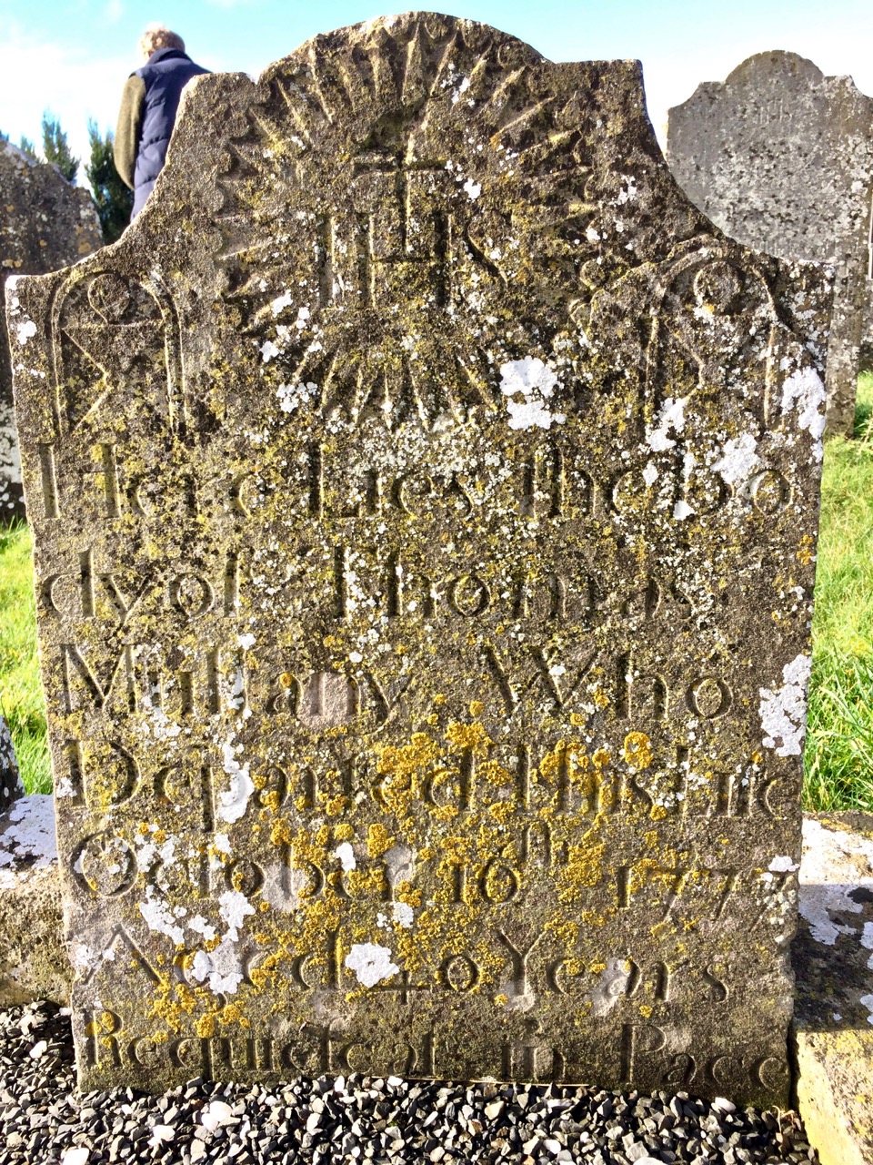 Two Mile Borris 1777 gravestone