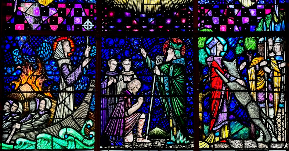 This image has an empty alt attribute; its file name is brendan-patrick-and-ailbhe-predella-from-assumption-window-knoickainey-dowling.jpeg